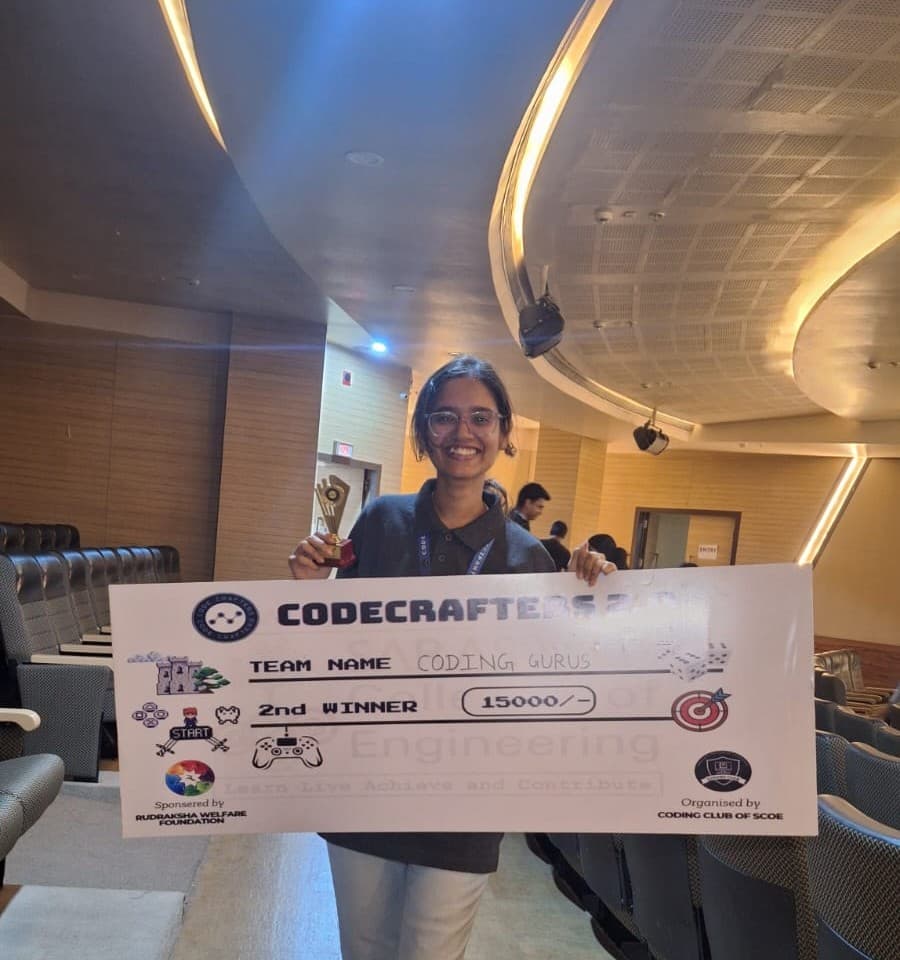 CodeCrafters 2.0 Hackathon - 1st RunnersUp image