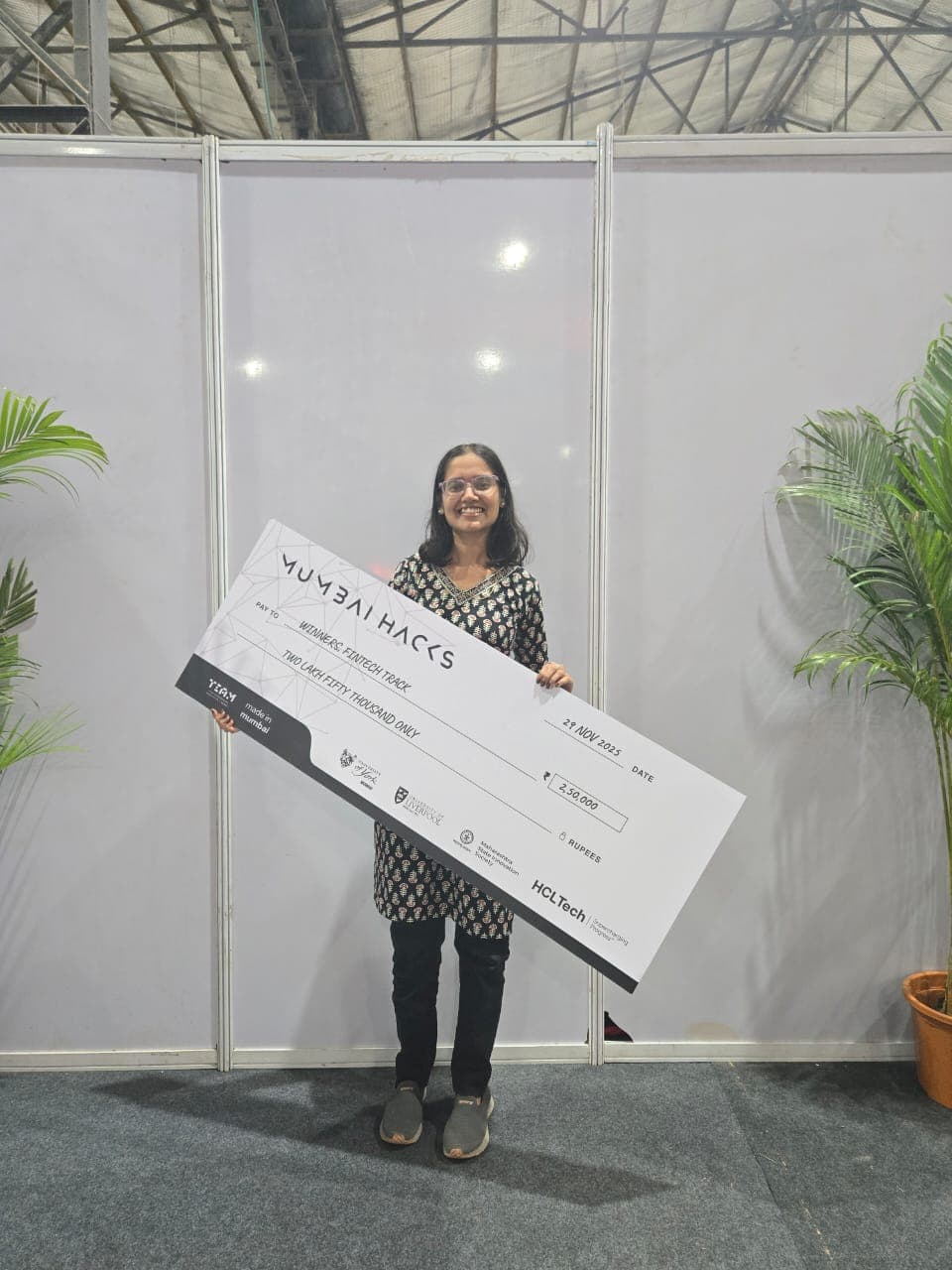 MumbaiHacks 2025 - Fintech Track Winner image