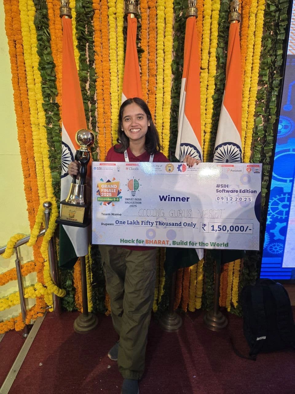 Smart India Hackathon (SIH) 2025 - WINNER image
